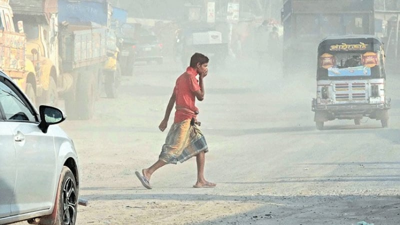 বায়ুদূষণে শীর্ষে ঢাকা