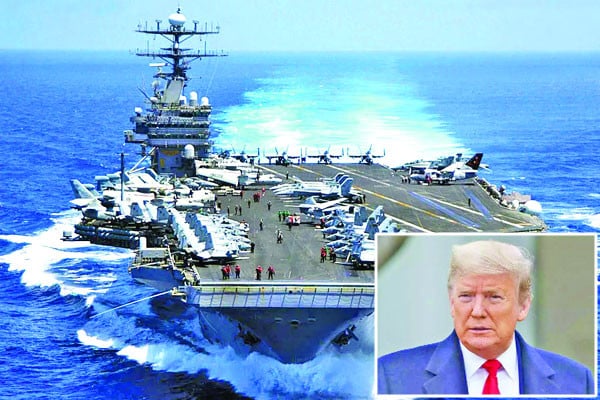 পরমাণু কর্মসূচি বন্ধ করার আহ্বান, ইরান অভিমুখে মার্কিন বিমানবাহী রণতরি, বিশ্বশান্তি নিয়ে আর ভাবছি না, নোবেল পাইনি আট যুদ্ধ থামিয়েও